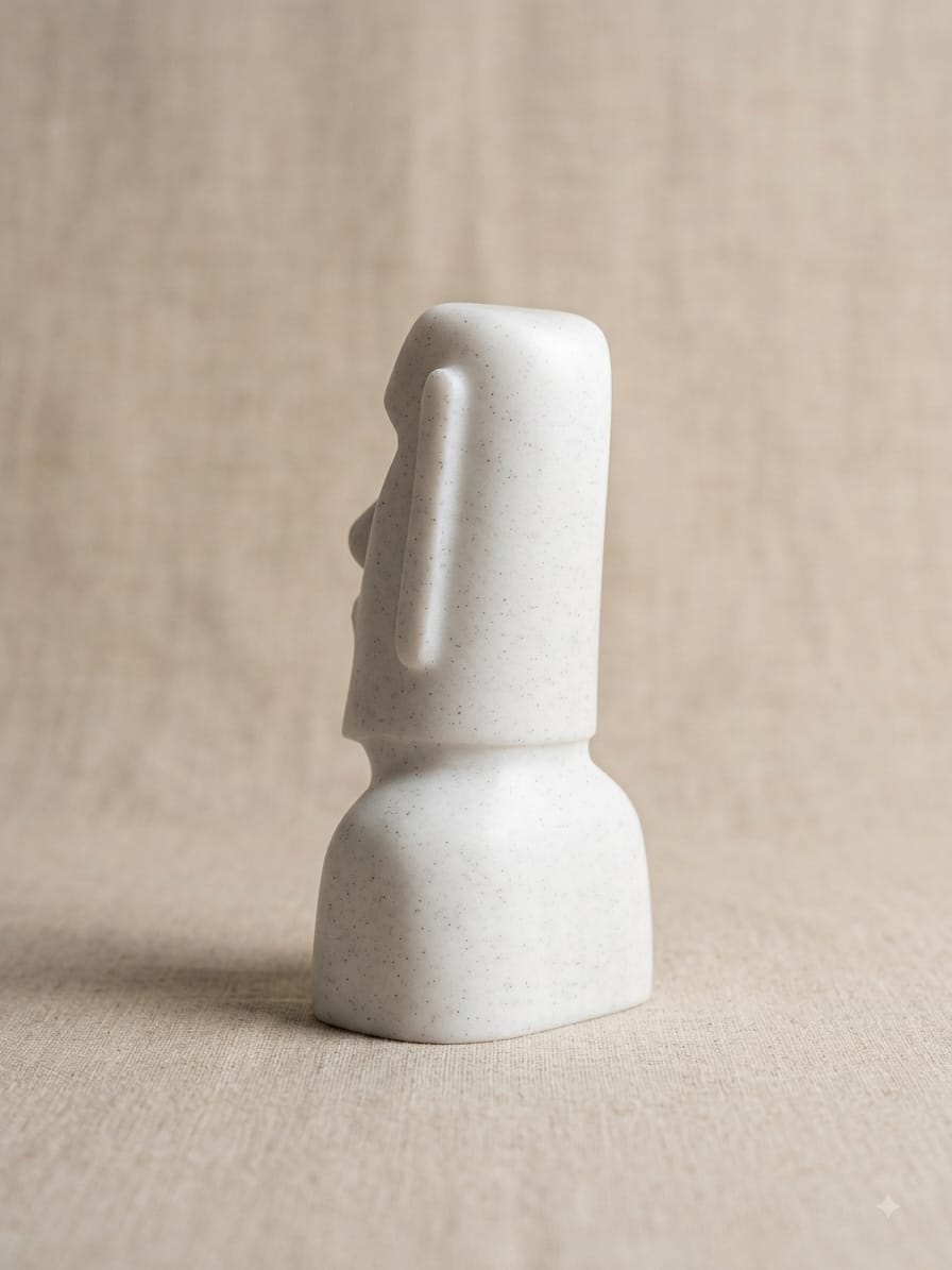Moai Statue – Minimalist Easter Island 3D Printed Decor
