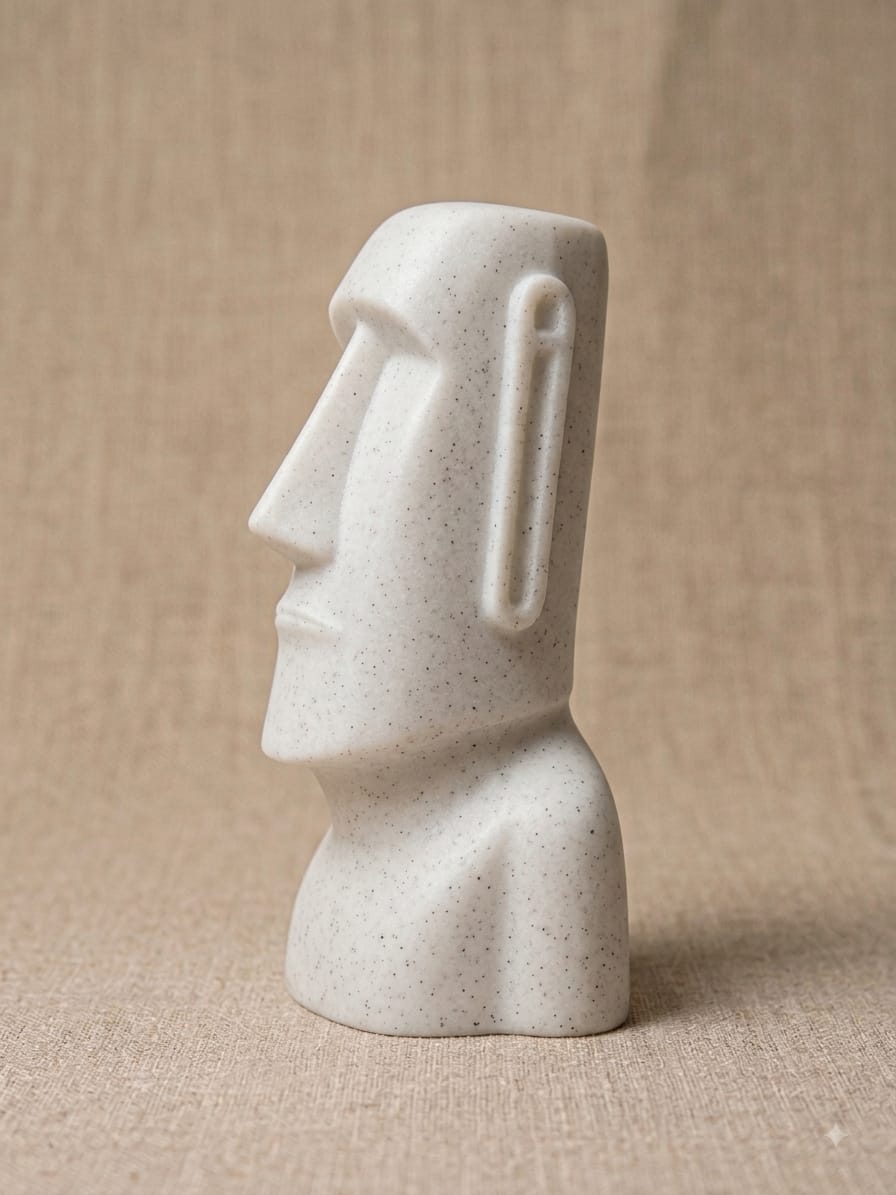 Moai Statue – Minimalist Easter Island 3D Printed Decor