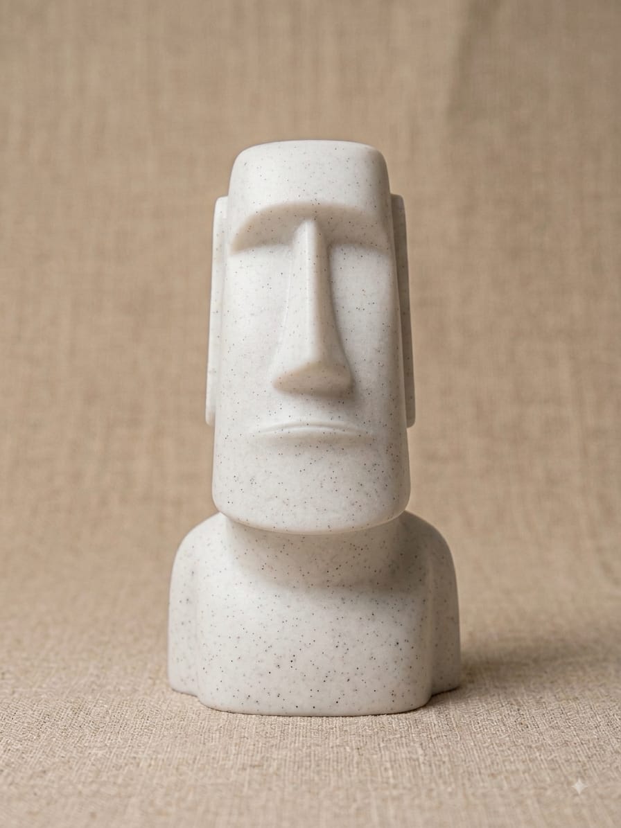 Moai Statue – Minimalist Easter Island 3D Printed Decor